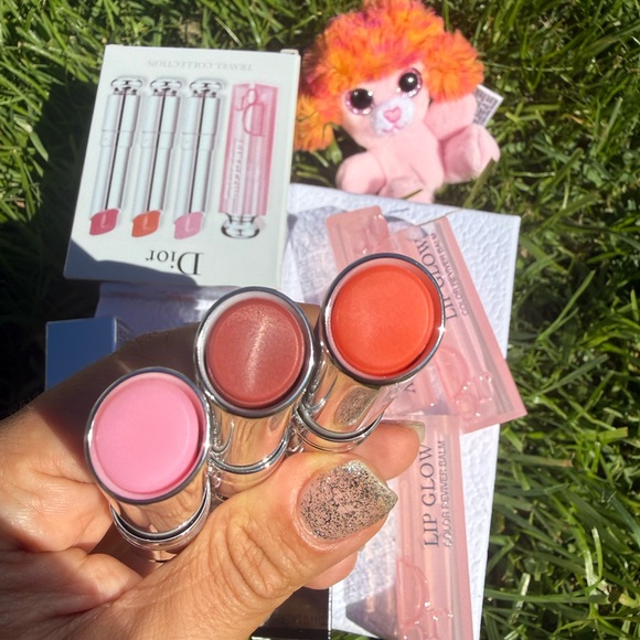 Dior Addict Lip Glow Collection Gift (3PCS) 001 pink 004 Coral012 Rosewood🌸🌼